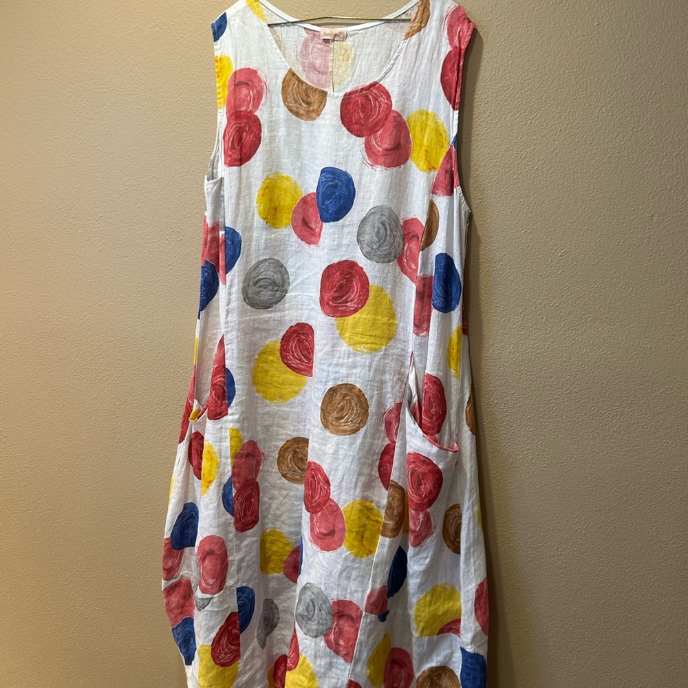 Colorful Polka Dot Maxi Dress